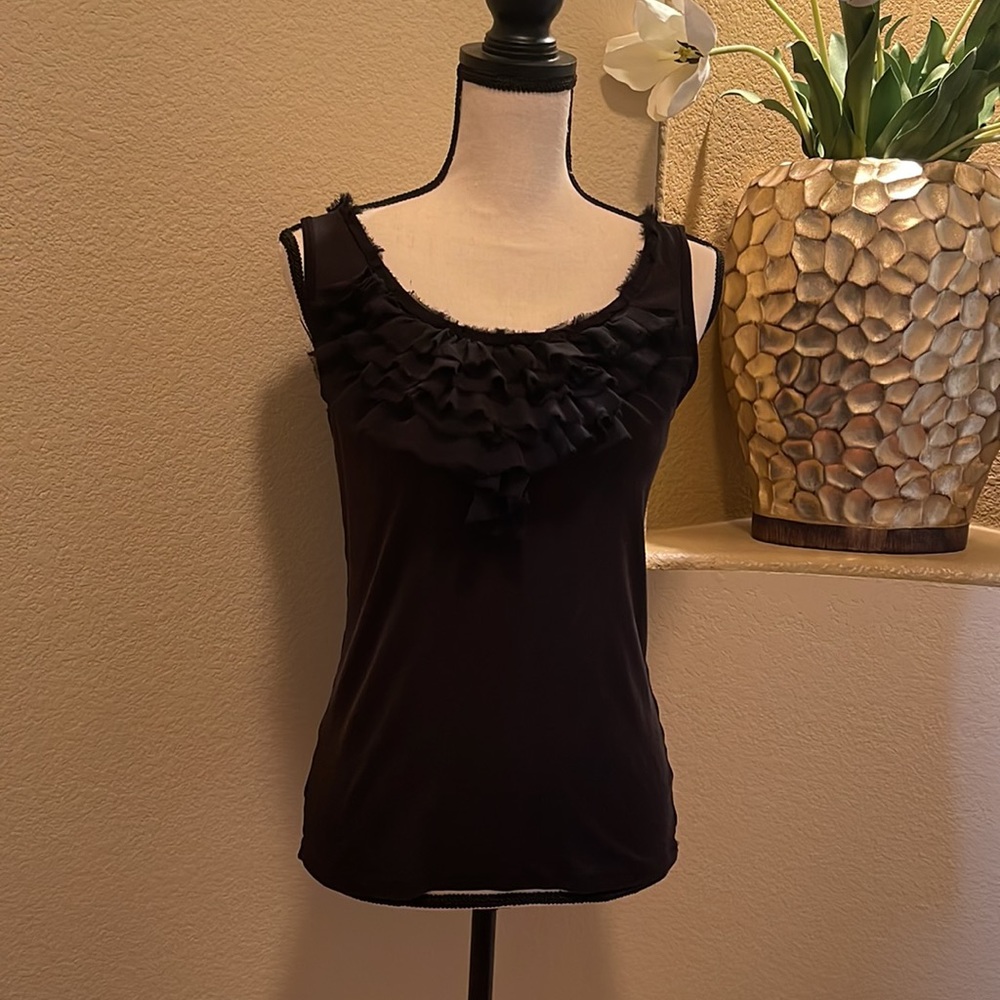 Anne Taylor Ruffled Top - Picture 3 of 7
